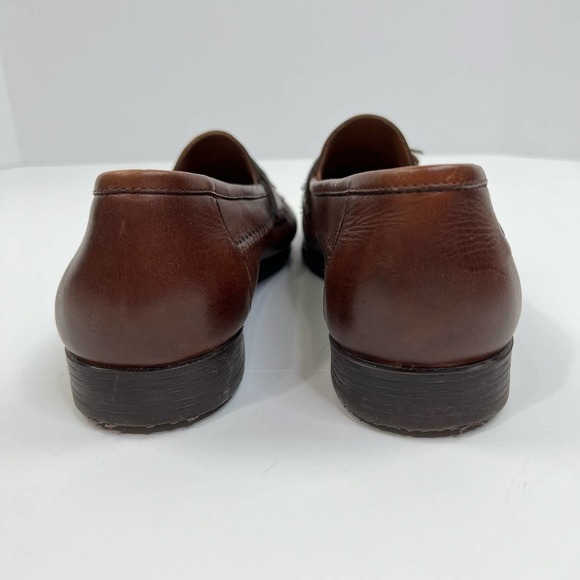 Giorgio Brutini Brown Leather Tassel Slip On Loafers Mens Size 10 D - Picture 6 of 13